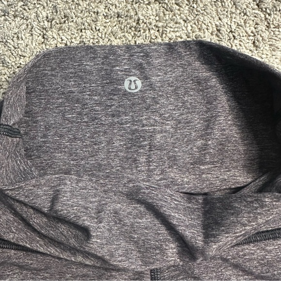 Lululemon Wunder Under Pant leggings 2 gray roll over full length yoga high low - Picture 3 of 8